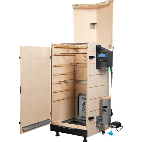 Bezrámová údiareň dragON PLYWOOD NATURE s regulátorom Wi-Fi, 200L - 3