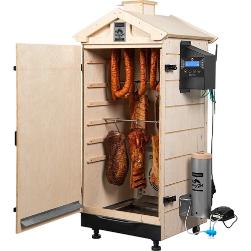 Bezrámová údiareň dragON PLYWOOD NATURE s regulátorom Wi-Fi, 200L - 4