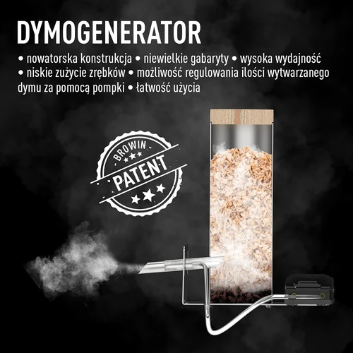 Bezrámová udiareň dragON PLYWOOD NATURE s Wi‑Fi ovládačom, 200L - 12