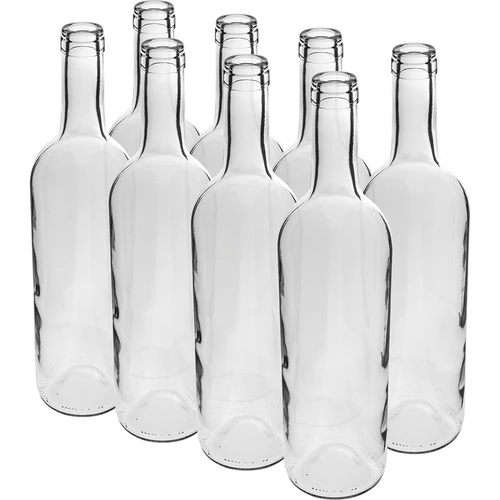 Biela fľaša na víno 0,75 L - balenie 8 ks  - 1 ['fľaša 750ml', ' fľaša na víno', ' biela fľaša', ' fľaše na víno', ' fľaše po víne', ' sklenená fľaša', ' fľaša s korkom', ' fľaše s korkom', ' fľaše 0', '7']