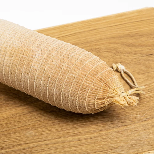 Biela údenárska sieťka s rozmermi 12,5 cm x 5 m, s tepelnou odolnosťou do 220°C - 7 ['sieťka na údeniny', ' sieťka na pečenie mäsa', ' sieťka na údenie mäsa', ' sieťka na nakladanie mäsa', ' na údeniny s dlhým zrením', ' sieťka na šunku', ' sieťka na bôčik']
