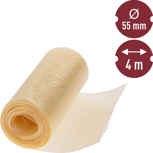 Bielkovinový obal na údeniny fi 55 - 4 m - 2 ['na klobásy', ' na domáce údeniny', ' na údenie', ' obal na klobásy', ' bielkovinový obal na krakovskú', ' bielkovinový obal na žywieckú', ' obal ecru', ' bielkovinový obal ecru']