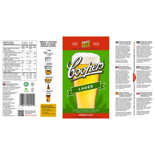 Brewkit Coopers Lager - 5 ['lager', ' svetlé', ' svetlý lager', ' pivo', ' brewkit']