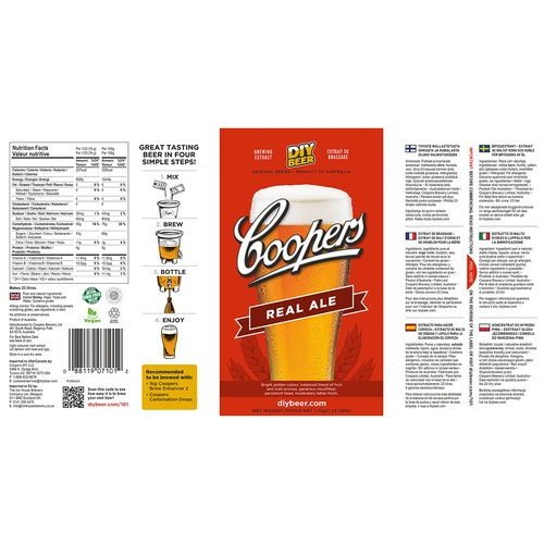 Brewkit Coopers Real Ale - 5 ['real ale', ' ale', ' vrchné kvasenie', ' brewkit', ' pivo']