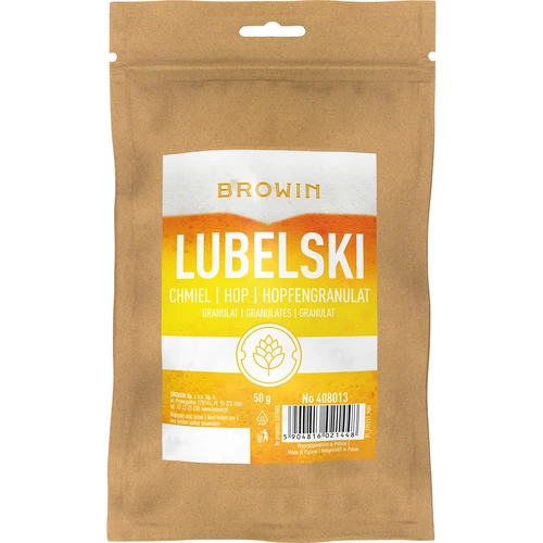 Chmeľ Lubelský - granulát 50g  - 1 ['chmelenie piva', ' chmeľ do piva', ' chmeľ alfa kyseliny', ' pivo', ' domáce pivo', ' robím pivo', ' ako urobiť pivo', ' aký chmeľ do piva', ' aký chmeľ vybrať', ' chmeľ v granuláte', ' granulát chmeľový', ' chmeľ lubelský']
