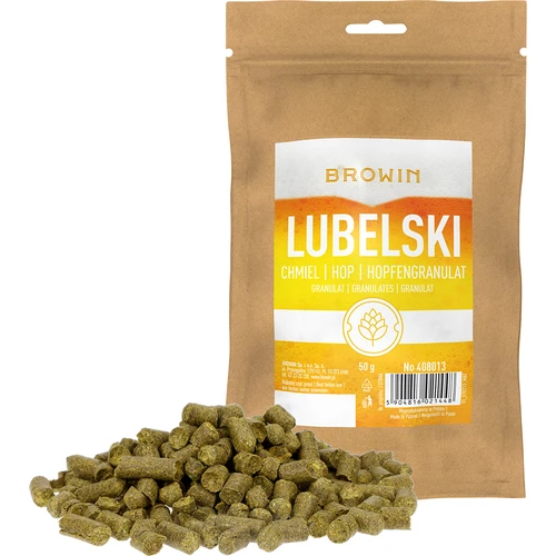 Chmeľ Lubelský - granulát 50g - 2 ['chmelenie piva', ' chmeľ do piva', ' chmeľ alfa kyseliny', ' pivo', ' domáce pivo', ' robím pivo', ' ako urobiť pivo', ' aký chmeľ do piva', ' aký chmeľ vybrať', ' chmeľ v granuláte', ' granulát chmeľový', ' chmeľ lubelský']