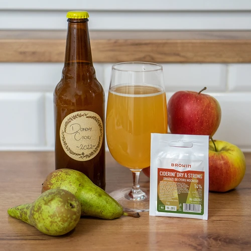 Ciderové kvasnice Ciderini Strong, 5 g - 2 ['kvasnice na cider', ' kvasnice na silný cider', ' kvasnice na jablkový cider', ' silný cider', ' jablkový cider']