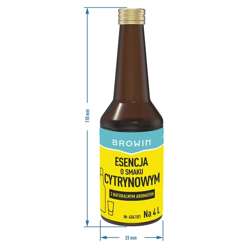 Citrónová esencia s prírodnou arómou na 4 l – 40 ml - 7