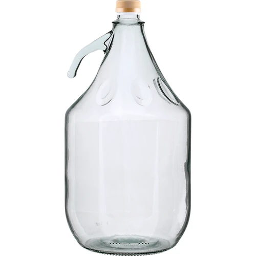 Demižón 5 L Dama s uzáverom - bez košíka  - 1 ['fľaša 5l', ' fľaša na fermentáciu', ' demižón na fermentáciu', ' demižón na víno', ' demižón na víno', ' na skladovanie vína', ' fľaša na šťavu']