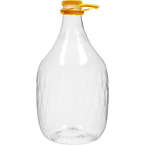 Demižón Dama 5 L PET, so skrutkovacím uzáverom a rukoväťou