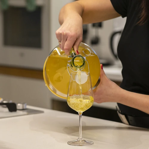 Demižón Dama 5 L so sklenenou rukoväťou - 3