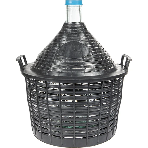 Demižón na víno 20 L v plastovom koši  - 1 ['demižón', ' demižón', ' na víno', ' na pivo', ' na kvasenie', ' na fermentáciu', ' balón s košom', ' sklenený balón', ' balón na víno', ' fľaša na víno', ' balón 20 L']