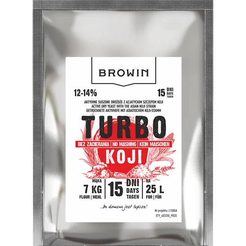 Destilačné kvasnice Turbo Koji, 50 g (bez rmutovania!)  - 1 ['kvasnice Koji', ' huba Koji', ' ražná vodka', ' zemiaková vodka', ' studené rmutovanie', ' kvasnice na alkohol', ' kvasnice na pálenku', ' destilačné kvasnice', ' bez rmutovania', ' kvasnice na obilie', ' na whiskey', ' kvasnice na whisky']