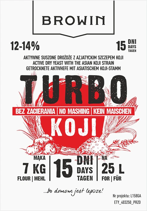 Destilačné kvasnice Turbo Koji, 50 g (bez rmutovania!) - 5 ['kvasnice Koji', ' huba Koji', ' ražná vodka', ' zemiaková vodka', ' studené rmutovanie', ' kvasnice na alkohol', ' kvasnice na pálenku', ' destilačné kvasnice', ' bez rmutovania', ' kvasnice na obilie', ' na whiskey', ' kvasnice na whisky']