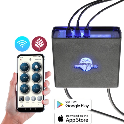 Destilačný teplomer hawkSTILL Wi-Fi s funkciou zapínania a vypínania vykurovacieho telesa