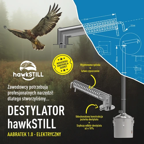 Destilátor Hawkstill Aabratek 1.0 Elektrický, 30 L - 18 ['destilátor Browin', ' modulárne destilátory', ' destilátor na 30 L', ' modulárny destilátor', ' destilátor Aabratek', ' inovatívny aabratek', ' hlava s vyberateľnou špirálou', ' Aabratek s vyberateľnou špirálou', ' čistý destilát', ' destilačná súprava', ' vypuklé veko', ' veko typu convex', ' destilačná nádoba s vekom', ' najlepšia súprava na destiláciu', ' destilačná súprava na rozšírenie', ' destilácia na rôznych zdrojoch tepla', ' inovatívny destilátor', ' odporúčaný destilátor']