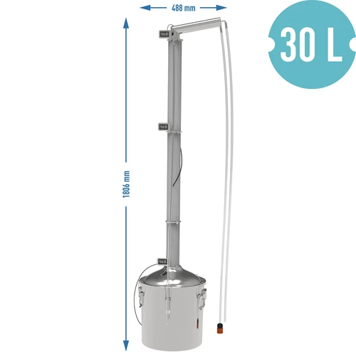 Destilátor Hawkstill Aabratek 1.0 Elektrický, 30 L - 17 ['destilátor Browin', ' modulárne destilátory', ' destilátor na 30 L', ' modulárny destilátor', ' destilátor Aabratek', ' inovatívny aabratek', ' hlava s vyberateľnou špirálou', ' Aabratek s vyberateľnou špirálou', ' čistý destilát', ' destilačná súprava', ' vypuklé veko', ' veko typu convex', ' destilačná nádoba s vekom', ' najlepšia súprava na destiláciu', ' destilačná súprava na rozšírenie', ' destilácia na rôznych zdrojoch tepla', ' inovatívny destilátor', ' odporúčaný destilátor']