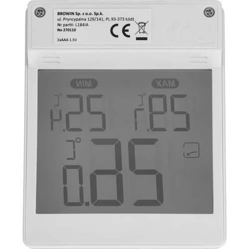 Digitálny teplomer za okno, samolepiaci, značky Soens - 4