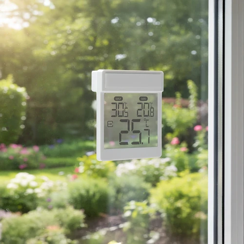 Digitálny teplomer za okno, samolepiaci, značky Soens - 9