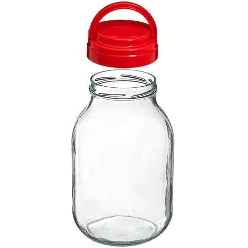 Dóza TO 3 L a viečko fi 100 s držadlom - 3 ['dóza', ' sklenená dóza', ' sklenený pohár', ' pohár s viečkom', ' pohár na kvasenie uhoriek', ' pohár na uhorky', ' pohár na likéry', ' dóza na likéry', ' pohár s držadlom', ' viečko s držadlom']