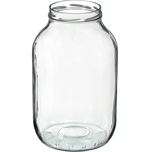 Dóza TO 4 L a viečko fi 100 s držadlom - 2 ['dóza', ' sklenená dóza', ' sklenený pohár', ' pohár s viečkom', ' pohár na kvasenie uhoriek', ' pohár na uhorky', ' pohár na likéry', ' dóza na likéry', ' pohár s kliešťami', ' kliešte na uhorky', ' kuchynské kliešte']