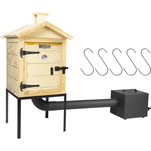 Drevená udiareň 60 cm, s ohniskom - 2