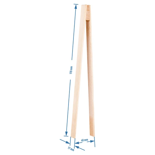 Drevené kliešte 17 cm - 2 ['kuchynské kliešte', ' kliešte na kapustu', ' kliešte na uhorky', ' kvasenie kapusty', ' kvasenie uhoriek', ' kliešte na mäso', ' kliešte na steaky', ' kliešte na gril', ' grilovacie kliešte', ' príslušenstvo na gril']