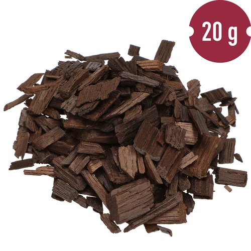 Dubové lupienky silno opekané, 20 g - 5 ['dubové lupienky silno opekané', ' dubové lupienky', ' dubové vločky', ' vločky do vína', ' dubové vločky do vína', ' zrenie vína', ' aromatizácia vína', ' do alkoholu', ' prísady do alkoholu', ' chuťové prísady']