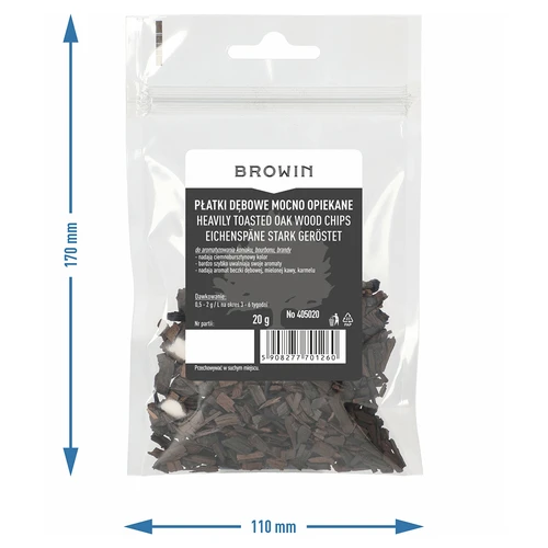 Dubové vločky silno opekané, 20g - 7