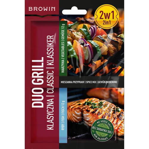 Duo Grill Klasická na ryby a zeleninu - zmes korenín 2 v 1, 2 x 12 g  - 1 ['gril', ' koreniny a bylinky', ' koreniny na gril', ' koreniny na ryby na gril', ' grilovanie s chuťou', ' nové koreniny na grilovanie', ' dobre okorenené ryby z grilu', ' klasická korenina na ryby', ' korenina na zeleninu na gril', ' korenina na zeleninu', ' korenina na grilovanie', ' najlepšie na grilovanie rýb', ' ako okoreniť ryby na gril', ' koreniny 2v1', ' grilovanie zeleniny', ' zelenina z grilu', ' ryba z grilu', ' jedlá z grilu', ' chutné ryby z grilu', ' koreniny bez soli']