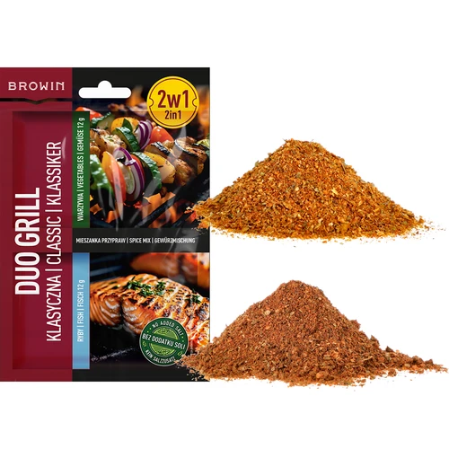 Duo Grill Klasická na ryby a zeleninu - zmes korenín 2 v 1, 2 x 12 g - 3 ['gril', ' koreniny a bylinky', ' koreniny na gril', ' koreniny na ryby na gril', ' grilovanie s chuťou', ' nové koreniny na grilovanie', ' dobre okorenené ryby z grilu', ' klasická korenina na ryby', ' korenina na zeleninu na gril', ' korenina na zeleninu', ' korenina na grilovanie', ' najlepšie na grilovanie rýb', ' ako okoreniť ryby na gril', ' koreniny 2v1', ' grilovanie zeleniny', ' zelenina z grilu', ' ryba z grilu', ' jedlá z grilu', ' chutné ryby z grilu', ' koreniny bez soli']