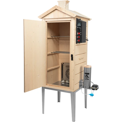 Elektrická udiareň dragON PLYWOOD NATURE 100E s elektrickým vykurovacím modulom a regulátorom - 3