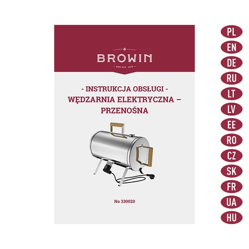 Elektrická udiareň - prenosná - 9 ['valcovitá udiareň', ' udiarenská pec', ' vonkajšia pec', ' elektrická pec', ' udiareň na elektrinu', ' turistická udiareň', ' mobilná udiareň', ' okrúhla udiareň']
