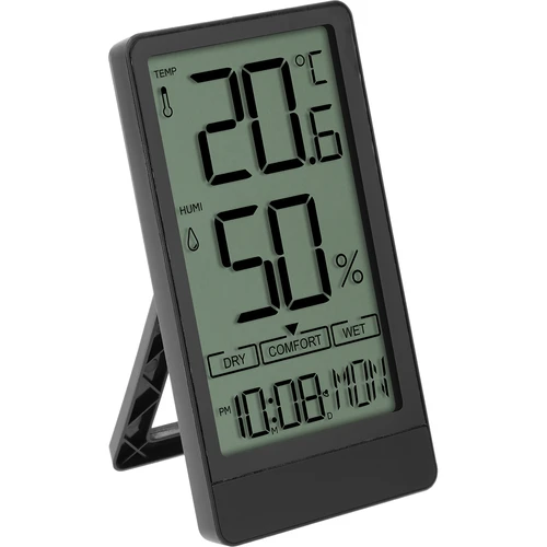 Elektronický izbový teplomer Soens, čierny