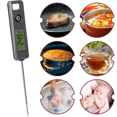 Elektronický kuchynský teplomer, LCD (-50°C do +200°C) - 6 ['darček', ' kulinársky teplomer', ' teplomer so sondou', ' sonda na teplomer', ' LCD displej teploty', ' elektronický kulinársky teplomer']