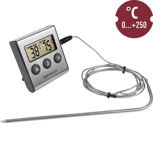 Elektronický kuchynský teplomer so sondou (0°C do 250°C) - 3 ['teplomer so sondou', ' elektronický teplomer', ' kuchynský teplomer', ' teplomer na potraviny', ' teplomer na pečenie', ' na smaženie', ' na varenie', ' na mäso', ' na koláče']