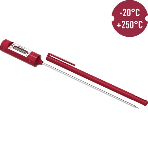 Elektronický kuchynský teplomer, LCD (-20 °C až +250 °C), červený - 3
