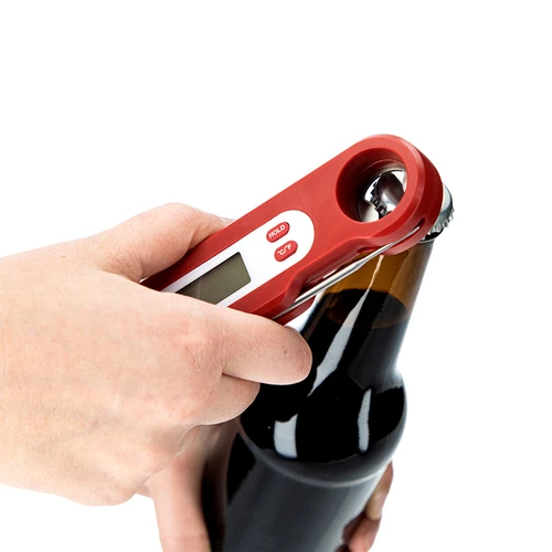 Elektronický kulinársky teplomer so skladacou sondou (-50/+300℃), červený - 6