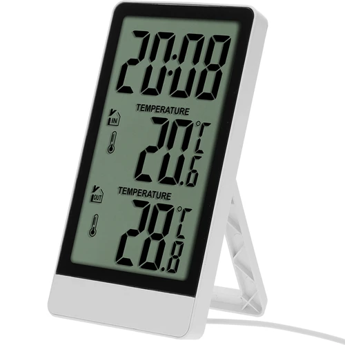 Elektronický teplomer značky Soens – so sondou, biely - 3