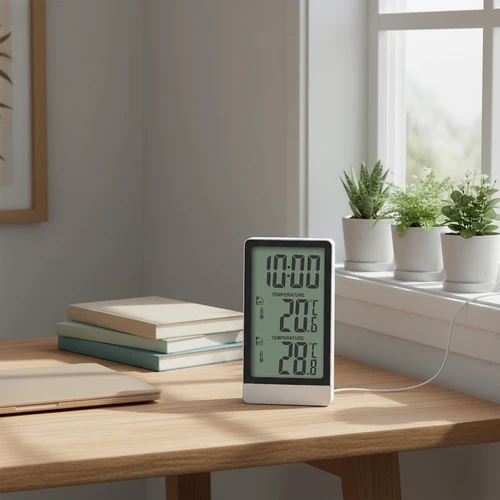 Elektronický teplomer značky Soens – so sondou, biely - 7