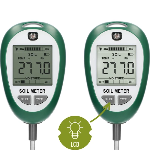 Elektronický tester substrátu 4 v 1 - 4 ['elektronický tester pôdy', ' merač vlhkosti pôdy pre rastliny', ' merač vlhkosti pôdy', ' merač vlhkosti pôdy pre rastliny', ' merač kyslosti pôdy', ' merač slnečného žiarenia pôdy', ' merač teploty substrátu', ' optimálne podmienky pre pestovanie rastlín', ' elektronické zariadenie na meranie parametrov pôdy', ' merač kvality pôdy', ' tester vlhkosti pôdy', ' multifunkčný tester substrátu', ' moderný merač substrátu pre rastliny']