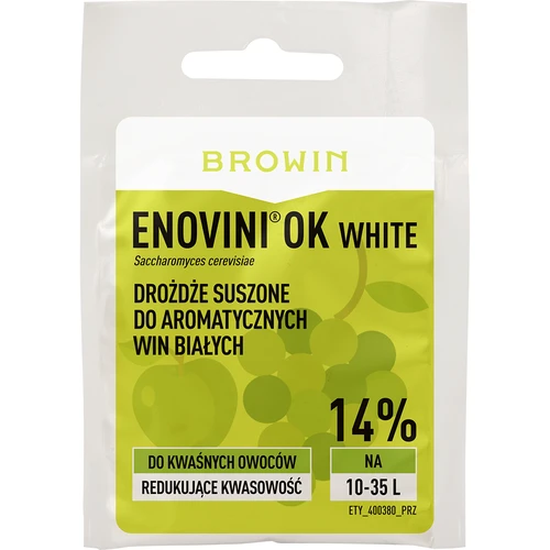 Enovini® OK WHITE - vínne kvasnice znižujúce kyslosť 7 g