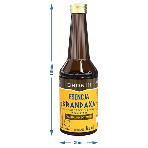 Esencia Brandaxa s chuťou gréckej brandy, 40 ml - 7 ['prípravok na alkohol', ' esencia na pálenku', ' metaxa', ' esencia browin', ' aróma na alkohol', ' esencie', ' grécka brandy', ' prípravok na brandy']