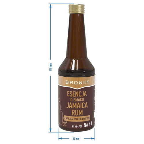 Esencia Gold s príchuťou Jamaica Rum na 4 L, 40 ml - 7 ['rumová príchuť', ' esencia tmavého rumu', ' aróma tmavého rumu', ' esencia do pálenky', ' esencia browin', ' prírodná aróma', ' prírodný dubový extrakt']