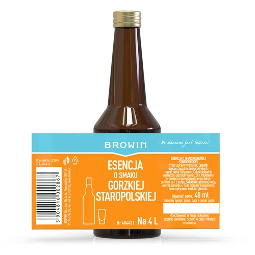 Esencia s chuťou Horkej Staropoľskej na 4 L - 40 ml - 6 ['esencia chuti', ' esencia horká staropoľská', ' esencia', ' prísada do alkoholu', ' arómy do alkoholu', ' esencie do pálenky', ' prísady do pálenky', ' arómy', ' aróma', ' prísada horká staropoľská', ' bylinná esencia', ' esencie do pálenky']