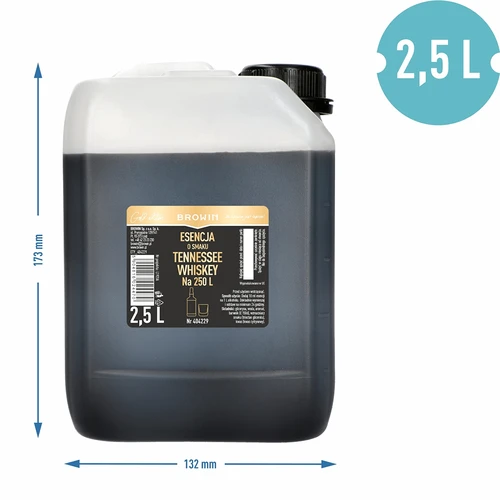 Esencia s chuťou Tennessee Whiskey 2,5L, na 250L hotového nápoja - 3