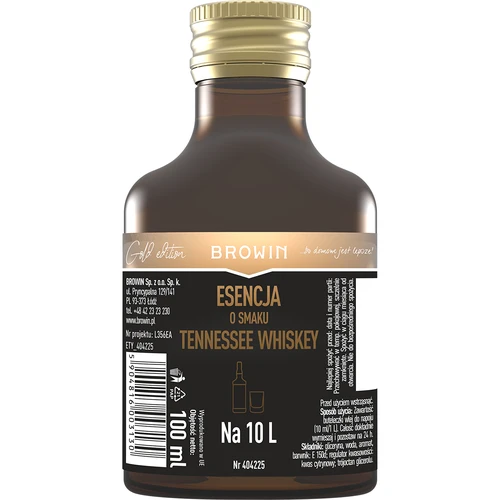 Esencia s chuťou Tennessee whiskey na 10 L - 100 ml  - 1 ['esencia chuti', ' esencia Tennesse Whiskey', ' esencia Tennesse Whisky', ' prísada do alkoholu', ' arómy do alkoholu', ' esencie do pálenky', ' prísady do pálenky', ' arómy', ' aróma', ' esencia Whisky', ' prísada Whisky', ' esencia 250 ml', ' prísada 250 ml', ' esencia gold']