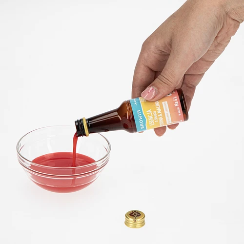 Esencia s citrónovo-malinovou príchuťou - 40 ml, na 4L - 6 ['prípravok do alkoholu', ' aróma do alkoholu', ' aróma do vodky', ' chuťová esencia', ' aróma do likérov', ' prípravok do likéru', ' esencia s prírodnou arómou', ' malinovo-citrónová aróma', ' prírodná esencia do alkoholu', ' esencie', ' esencie do pálenky', ' esencia malina a citrón']