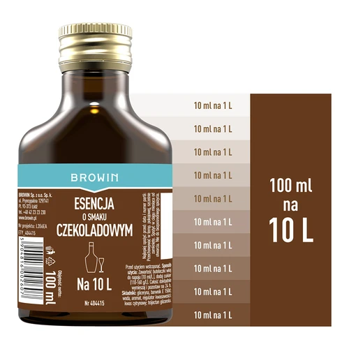 Esencia s čokoládovou príchuťou 100 ml na 10 L - 4 ['prípravok na alkohol', ' aróma', ' esencia na alkohol', ' domáci nápoj', ' ochutený prípravok', ' ochutená esencia', ' prípravky na alkohol', ' čokoládový likér', ' čokoládový prípravok', ' prípravok 250 ml', ' esencia 250 ml', ' esencie na pálenku']