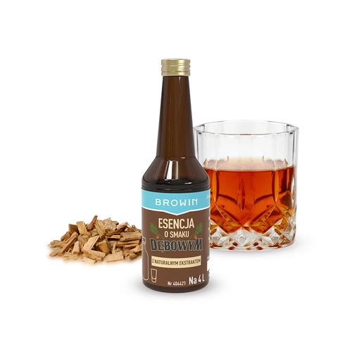 Esencia s dubovou príchuťou, s prírodnou arómou a extraktom - 40 ml, na 4 l - 3